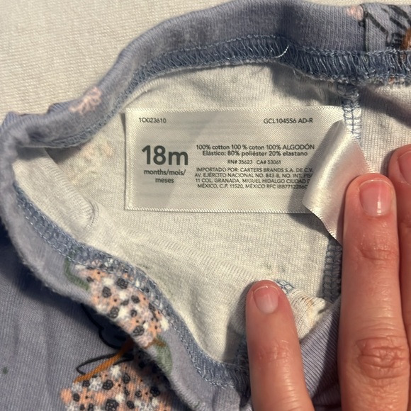 Set of two girls short-sleeved pajamas with pants. - Picture 3 of 8